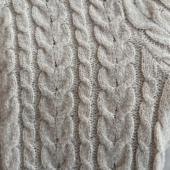 Cream Cable Knit American Eagle Sweater - Picture 3 of 4